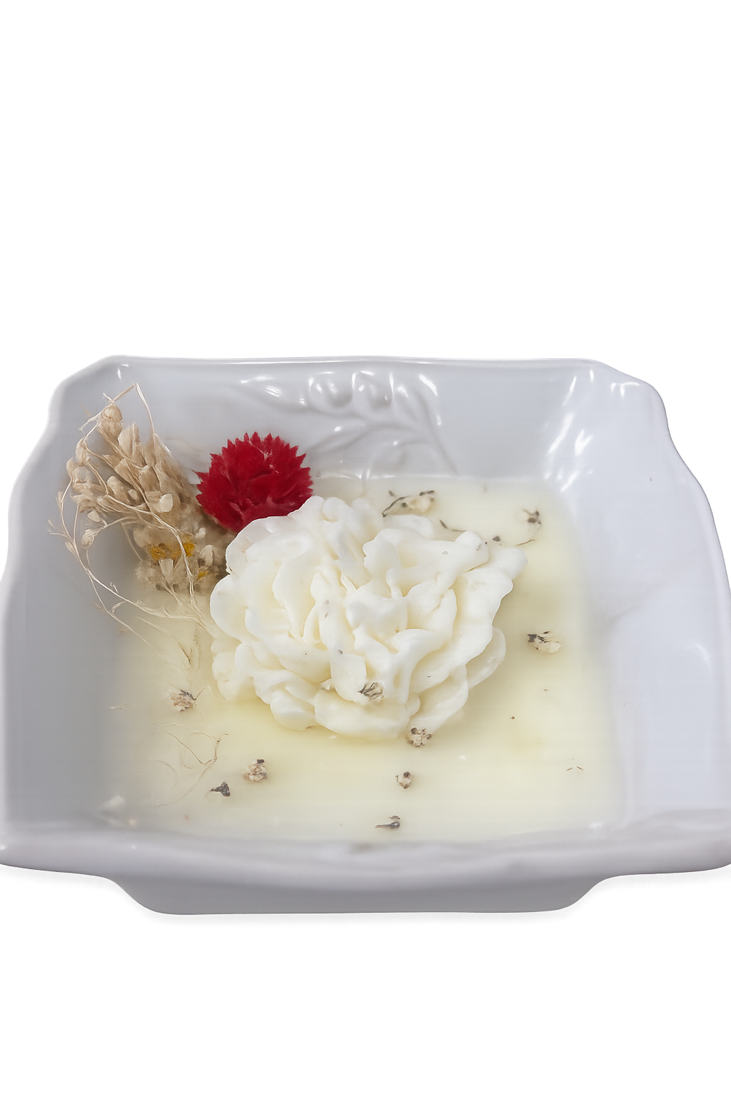 “Pedaços de Céu”.             Uma vela com um toque de sonho na decoração