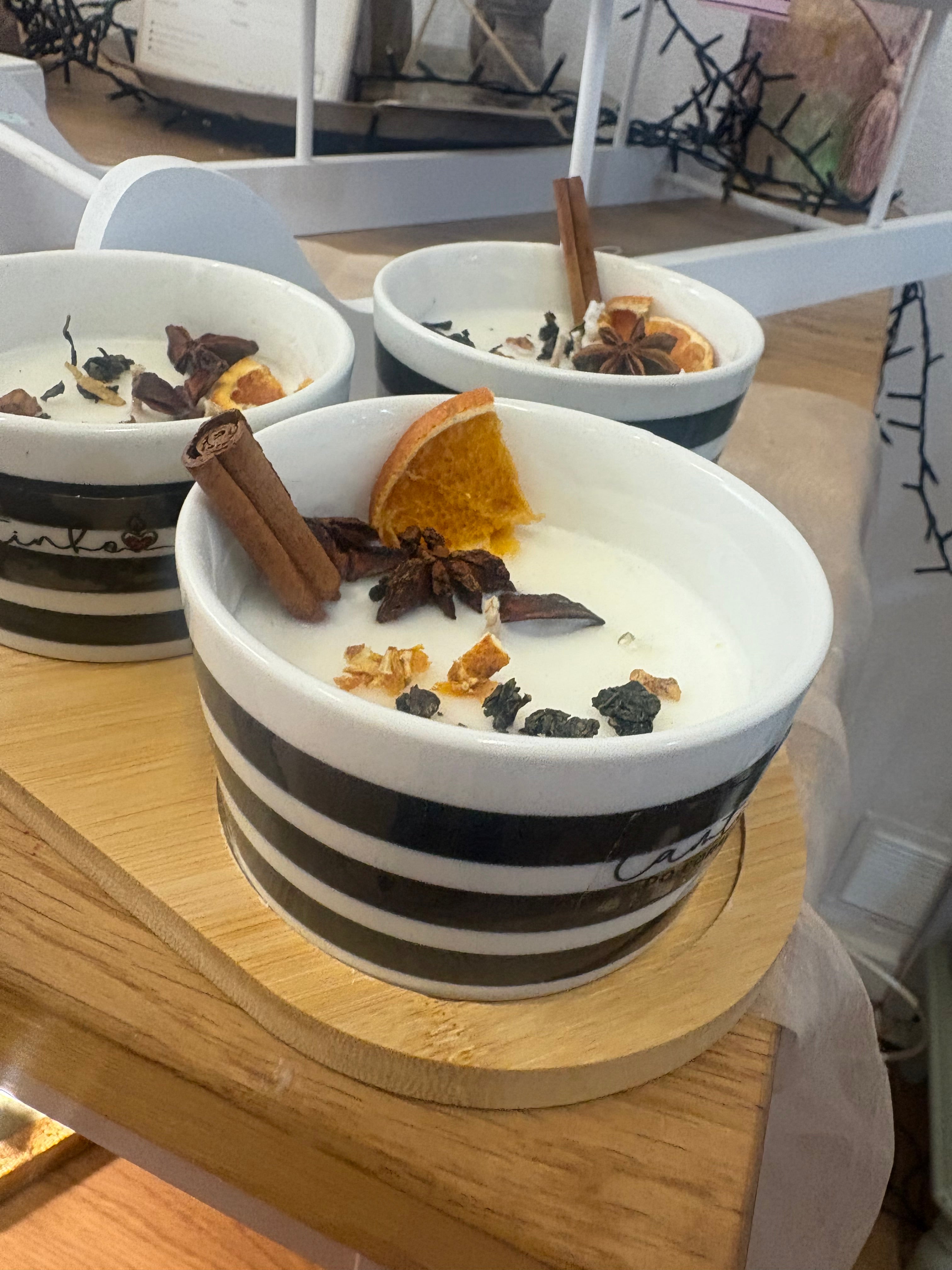 Cetra – Cítricos Vela de cera de soja peça média