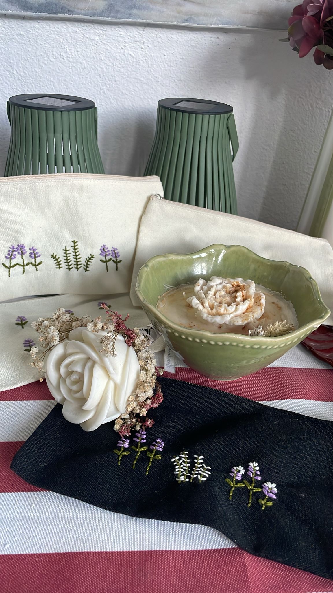 Sopro de Lavanda-Vela de cera de soja peça grande