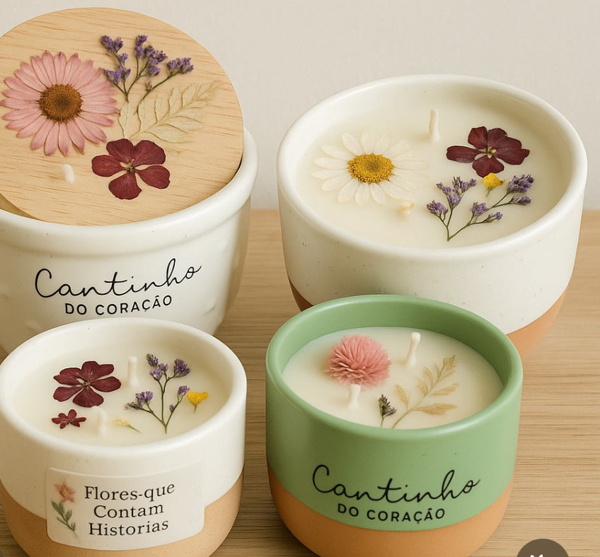 Sopro de Lavanda-Vela de cera de soja peça pequena