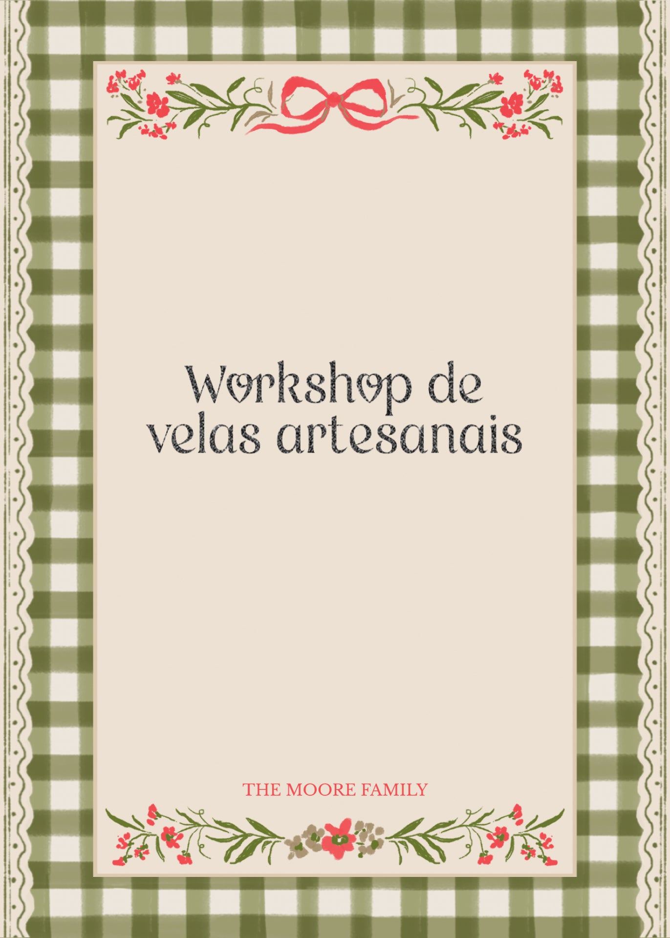 Workshop de velas artesanais